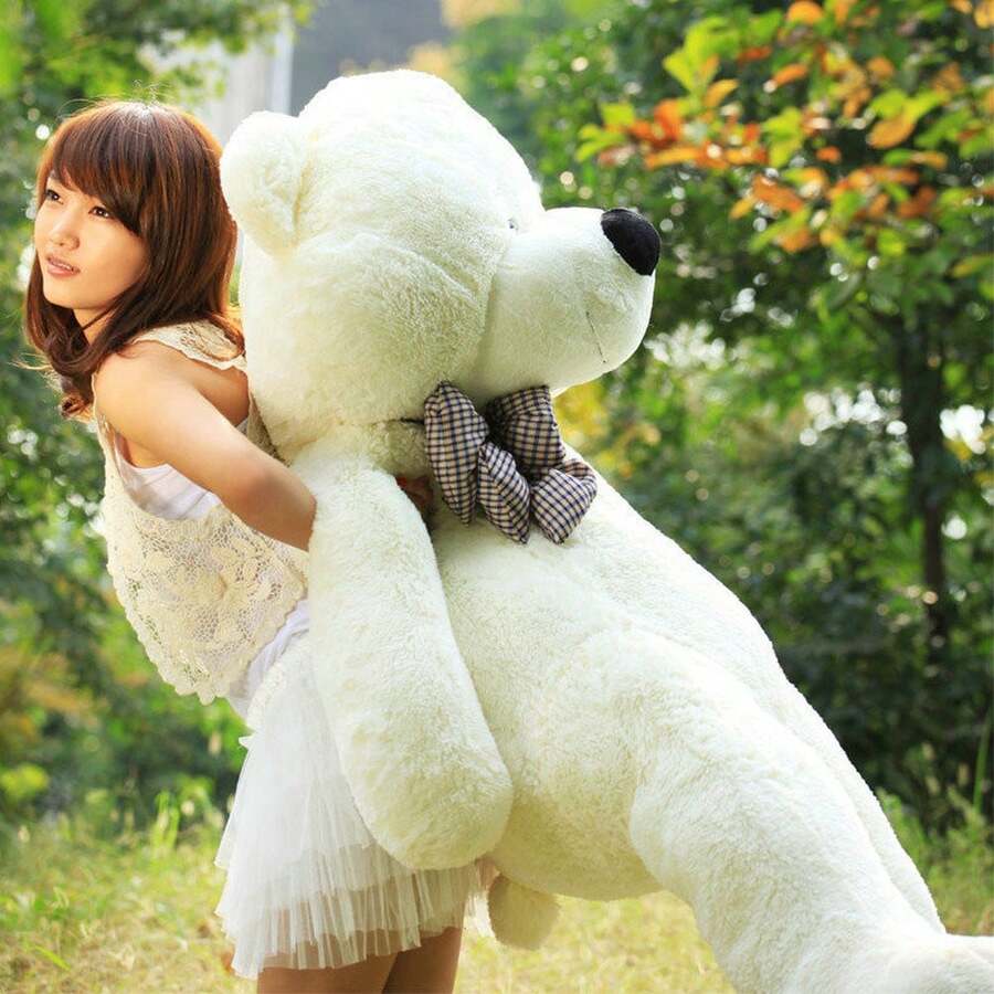 5.9 Ft Super Giant Teddy Bear Cover (Not Stuffed) , Huge Bear Outer