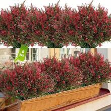 8 Cây & Hoa Nhân Tạo Trang Trí Nhà Trong Nhà, Hoa Giả Chống Tia UV Cây Bụi Giả Hoa Cúc Giả Cho Tiệc Cưới Ngoài Trời Trang Trí Giáng Sinh - Nhiều màu - Xem 2