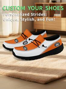 1 Pair Denver Baseball Name Custom Loafer Shoes, Personalized Name Loafer Shoes, Custom Name Thick Sole Loafers Of E-TPU, Personalized Loafer Shoes, Name Loafers, Personalized Loafer Shoes For Women And Men, Unique Loafer Shoes - Black - View 3