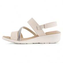 B2 Online Modare Women's Platform Rhinestone Sandal ORIGINAL With INVOICE And WARRANTY - NUDE / BEGE - 查看 2