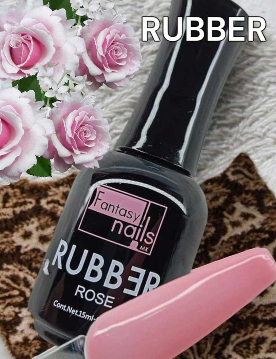 NEW RUBBER Fantasy Nails 15ML/Each Gel Nail Polish For Professional Use - Pink - View 1