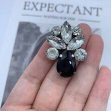 1-20pcs/Set Handmade Self-Adhesive Diamond Rhinestone Multicolor Water Drop Glass Decoration, Suitable For Shoes, Clothing, Bags, Accessories, Hair Clips, Non-Woven Fabric Clothing Accessories, Elegant Quality And Careful Craftsmanship