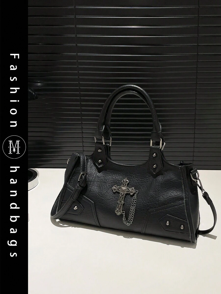 Spice Girl Motorcycle Wind Bag Handbag 2024 New Autumn And Winter