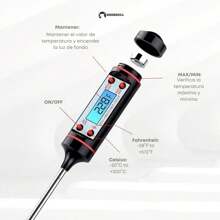 Termómetro Digital Cocina lectura rápida y precisa Shorbull - Negro - Ver 3