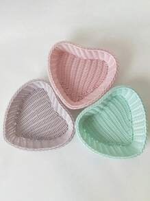 1 szt. Nowy pilot zdalnego sterowania Pudełko na cukierki Plastikowy kosz CD Biżuteria Kosz do przechowywania na biurku Kosz do przechowywania z tkanego rattanu