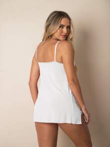 Amanda Liganete Basic Sensual Nightdress - 白色 - 查看 6