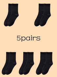 20 Pairs Plus Size Unisex Thin Breathable Antibacterial Odor-Resistant Crew Socks, Suitable For All Seasons