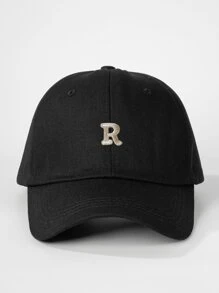 1 pièce Casquette de baseball femme avec broderie 3D logo K, réglable, protection solaire extérieure, chapeau casual adapté pour le printemps, l'automne, les voyages, les vacances à la plage, style Y2K pour jeunes hommes