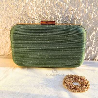 Bolsa Tiracolo / Carteira Feminina Com Glitter Para Festa / Banquete / Casamento WT168-152