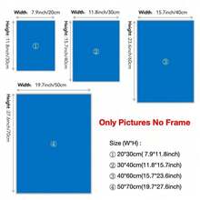 1 件彩色字母、数字、月份和星期教育海报、装饰墙艺术，适用于教室、幼儿园、蒙特梭利儿童学习，无框 - 彩色 - 查看 3