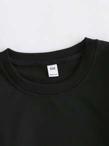 Tween-Jungen Cooles Sweatshirt mit King-Buchstaben-Muster und Rundhalsausschnitt, lässige und bequeme Herbst- und Winter-Outfits