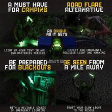 1/2/5PCS 超亮 6 英寸荧光棒，应急明亮化学荧光棒，多用途荧光棒，适用于派对、露营、应急照明和生存工具包 - 彩色 - 查看 6