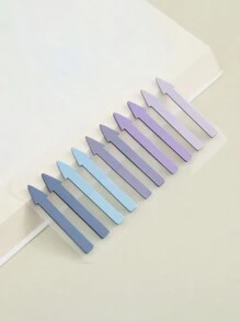 200 Pieces/Card PET Arrow-Shaped Sticky Notes, Translucent Color Highlight Index Labels, Waterproof Mini Bookmark Strip Sticky Notes, Suitable For Home And Office Use Back To School