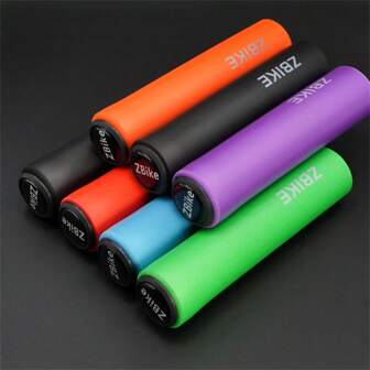 1 par de empuñaduras de manillar de bicicleta de alta calidad, cubiertas antideslizantes de esponja para manillar de bicicleta de montaña, accesorios de bicicleta