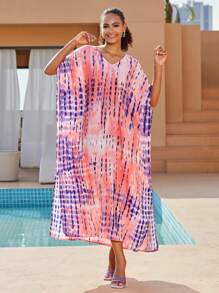 Kaftan For Women Plus Size Bathing Suit Cover Up Batwing Dress Loose Fit Moroccan Caftan Mumu Dresses For Women