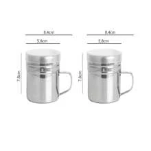 2pcs Set Stainless Steel Salt And Pepper Shakers, Toothpick Holder Spice Jars With Perforated Lids, Durable Seasoning Dispenser For Kitchen Essentials - Pepper Shaker - View 9