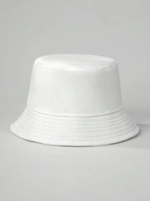 1pc Solid Color Bucket Hat, Suitable For Street, Party, Outdoor Activities In Autumn And Winter, Y2K Style Winter Outfits,Summer,Beach,Holiday,Travel - Bucket Hat - View 2