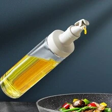 1 Chai đựng dầu ăn bằng thủy tinh chống rò rỉ kiểu Nhật, hộp đựng gia vị, nước tương/giấm trong bếp - lecythus - Xem 3