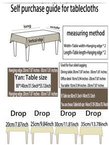 1 chiếc khăn trải bàn tròn màu kem, vải polyester chống nhăn và có thể giặt được, thích hợp cho nhà bếp, phòng ăn, trang trí ngoài trời, khăn trải bàn tua rua vải lanh mộc mạc cho bàn làm việc, bàn cà phê và bàn ăn - Màu be - Xem 4