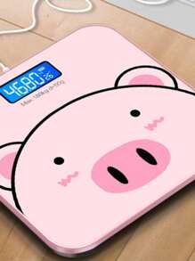 Cartoon Pig Scales, Electronic Smart Weight Scales - Pink - View 6