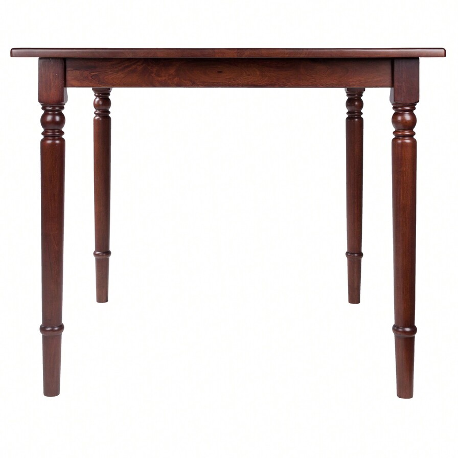 Farmhouse Style Square Dining Table Solid Wood With Elegant Turned