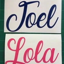 Pegatinas de pared personalizadas con nombre para decoración de habitación de niños y niñas, calcomanía de vinilo personalizada, regalo para el Día de San Valentín, Día del Padre, graduación, cumpleaños, inauguración de casa para niños, estudiantes y familia, estilo retro, decora tu hogar, decoración de guardería - Multicolor - Ver 3