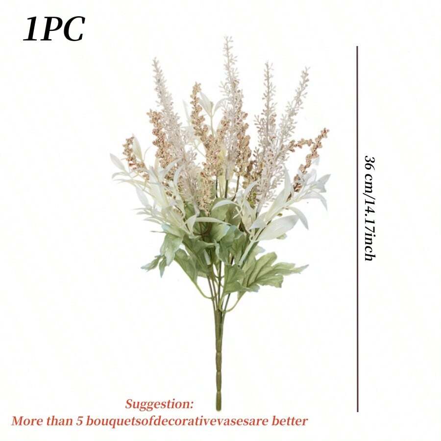 1/3PCS Artificial Flower Reed Bouquet, Lavender Artificial Plant