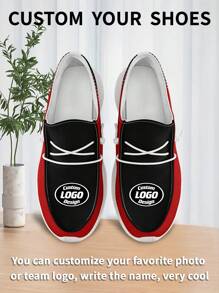 1 Pair Houston Baseball Name Custom Loafer Shoes, Personalized Name Loafer Shoes, Custom Name Thick Sole Loafers Of E-TPU, Personalized Loafer Shoes, Name Loafers, Personalized Loafer Shoes For Women And Men, Unique Loafer Shoes - White - View 4