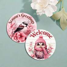 10 件圣诞主题饮料杯垫，4 英寸/2 毫米厚软橡胶防滑吸水杯垫，可爱杯垫，家庭厨房桌面装饰，乔迁礼物，圣诞装饰，厨房装饰，餐桌装饰，圣诞派对装饰，圣诞礼物 - 彩色 - 查看 3