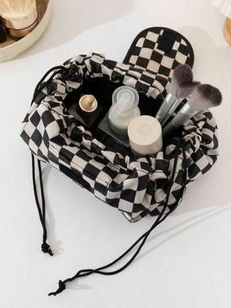 1Pc Cosmetic Makeup Bag Organizer Toiletry Drawstring Bag For Travel Portable Storage Pouch, Travel Essentials Cruise Essentials Dorm Essentials, Makeup Bag Makeup Pouch Skincare Bag Toiletry Bag Packing Cubes, Mon Gifts, Gifts For Friends And Teachers, Birthday Gifts, Home Decor, Bathroom Living Room Bedroom Decor, Jewelry Organizer, Bathroom Organizer, Lip Oil Organizer, Nail Polish Organizer Storage Makeup Organizer Makeup Case Makeup Bags Make Up Organizer Makeup Storage Back To School Supplies