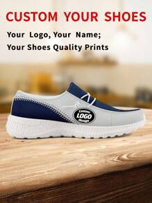 1 Pair Dallas Baseball Name Custom Loafer Shoes, Personalized Name Loafer Shoes, Custom Name Thick Sole Loafers Of E-TPU, Personalized Loafer Shoes, Name Loafers, Personalized Loafer Shoes For Women And Men, Unique Loafer Shoes - White - View 2