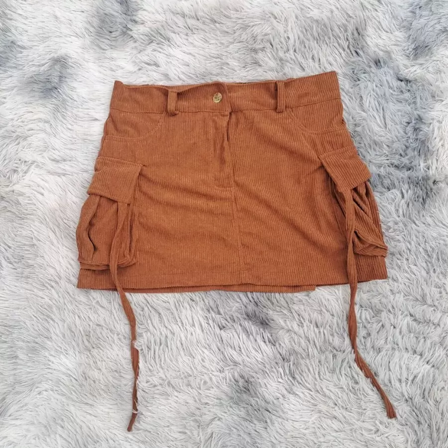 Falda de pana - Camel - Ver 1