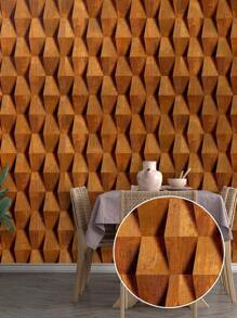 5 Meter Roll Self Adhesive Wallpaper Geometric Wood Washable Bedroom Living Room Kitchen Bathroom - Mẫu 01 - Xem 1