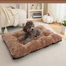 1pc Soft, Comfortable & Non-Slip Indoor Pet Bed, Suitable For Small, Medium & Large Cats/Dogs In Winter, Washable