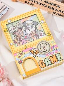 Capsule Machine Design Compact Interesting Mini Notebook, Motivational Text, Stylish Stress Relief Thick Notepad Back To School - one-size - View 15