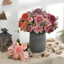 1 Mảnh Hoa Mẫu Đơn Nhân Tạo Hoa Hồng Giả Trang Trí Phòng Trang Trí Mùa Thu Hoa Cẩm Tú Cầu Lụa Cây Giả Trang Trí Mùa Thu Bình Hoa Cưới Nhà Hàng Gia Đình Trang Trí Phòng Ngủ Phụ Kiện Tiệc Sinh Nhật Ngày Lễ Trang Trí Sân Vườn Ngoài Trời, - Nhiều màu - Xem 6
