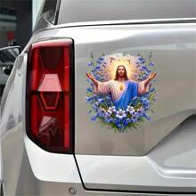 Sacred Flower Stickers To Enhance Your Riding Charm, Made Of PVC Material, Suitable For Cars, Motorcycles, Laptops, Smooth Anti-Scratch Surface, Great For Bumpers, Trucks, SUVs And Luggage