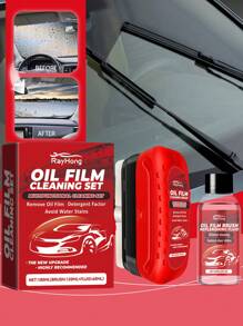 rayhong Car Windshield Cleaner Kit For Stain Removal Waterproof Cleaning Window Rainproof Cleaning Car Glass Cleaning Brush - Red - View 13