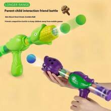 Pea Shooter Toy Gun, Air Power Soft Bullet Gun Shooting Target Interactive Game - Multicolor - View 7