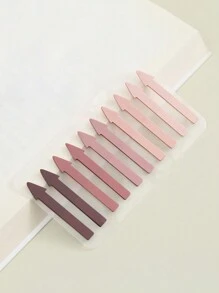 200 Pieces/Card PET Arrow-Shaped Sticky Notes, Translucent Color Highlight Index Labels, Waterproof Mini Bookmark Strip Sticky Notes, Suitable For Home And Office Use Back To School