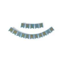 1 Happy Birthday Cardboard Banner 4 Colors Party Decoration - 黑色 - 查看 2