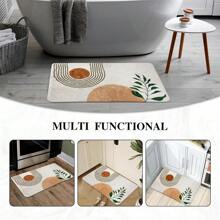 Thảm phòng tắm phong cách Bohemian, thảm trang trí chống trượt, thảm sợi nhỏ siêu thấm hút, thảm phòng tắm có thể giặt được, phù hợp cho phòng tắm, vòi sen, phòng giặt, màu trắng và xanh lá cây. - Nhiều màu - Xem 4