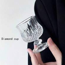 12/6/4/2/1pc Set Rhinestone/Butterfly Pattern 50ml Tall Stem Crystal Clear Glass Shot Glass, Glowing Translucent Refractive High-End Vodka, Whiskey Liquor Glasses, Tall Stem Design Prevents Overconsumption