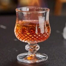 12/6/4/2/1pc Set Rhinestone/Butterfly Pattern 50ml Tall Stem Crystal Clear Glass Shot Glass, Glowing Translucent Refractive High-End Vodka, Whiskey Liquor Glasses, Tall Stem Design Prevents Overconsumption