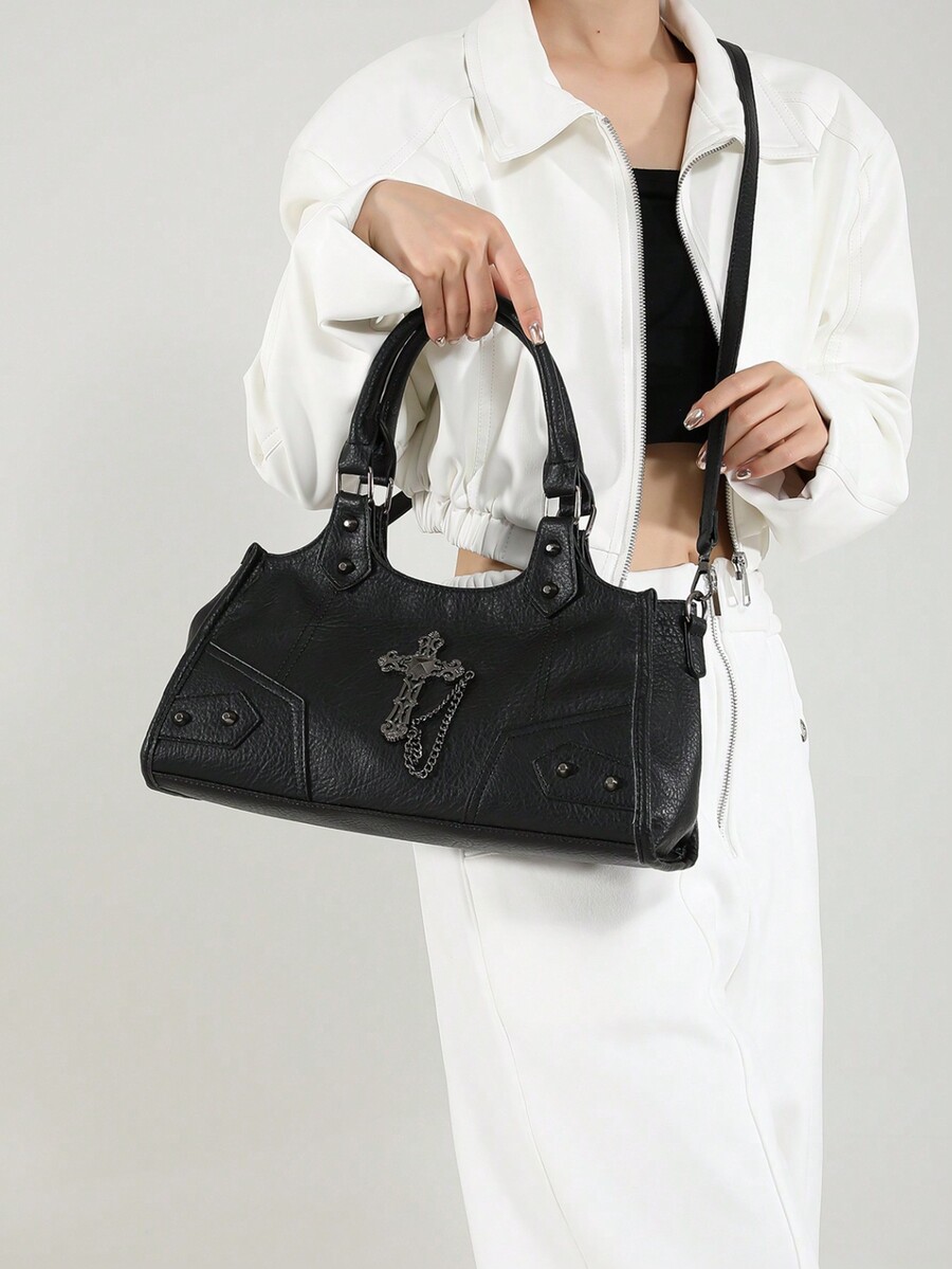 Spice Girl Motorcycle Wind Bag Handbag 2024 New Autumn And Winter