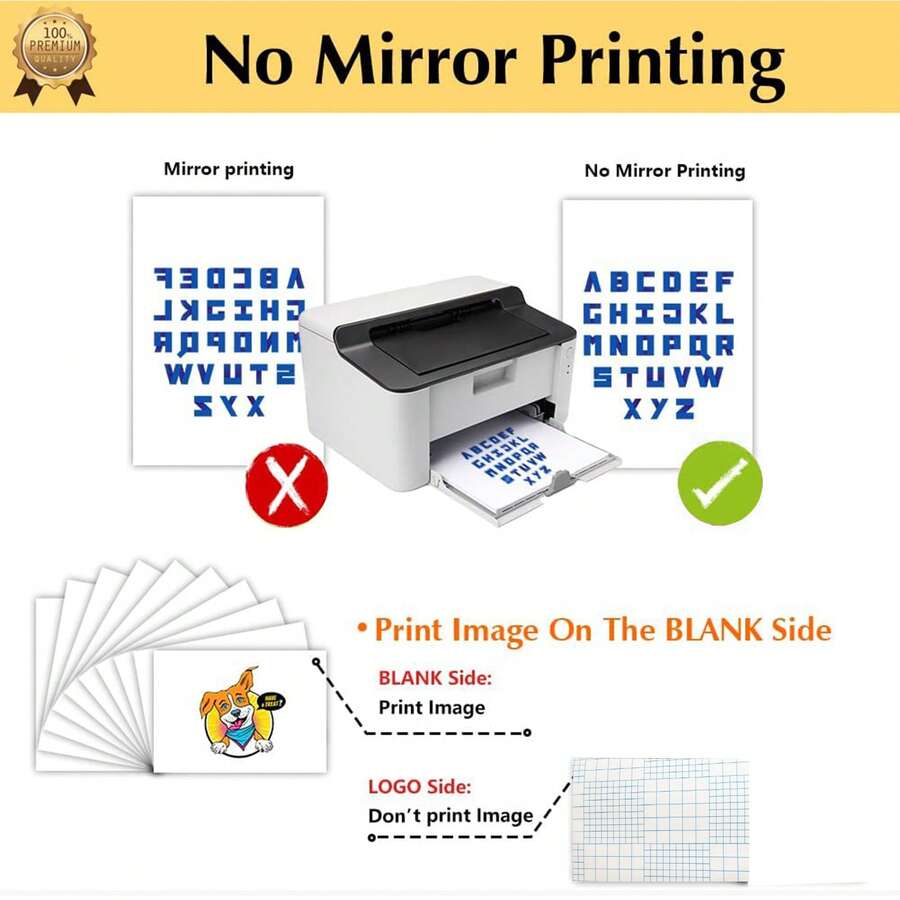 5 Sheets Of A4 Size IronOn Heat Transfer Paper For Light & Dark