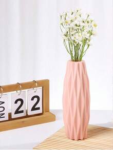 1 lọ hoa nhựa, lọ chống đổ, lọ hoa trang trí, hộp đựng hoa, không vỡ, thích hợp để trang trí trong nhà, quán cà phê, nhà riêng, nhà hàng, tiệc tùng, đám cưới, văn phòng, nhà bếp và phòng khách - Trắng - Xem 9