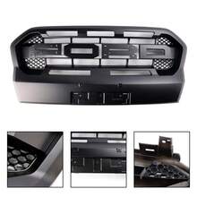 Matt Black Ranger Raptor Style Front Bumper Grille Fit For Foγd Ranger T8 2019-2023 - Black - View 1