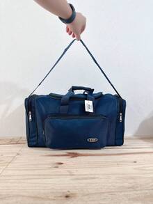 80cm Large Capacity Travel Bag Suitcase With Hand Strap - Màu xanh hải quân - Xem 2