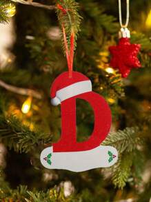 1pc 圣诞字母吊坠，26 个字母圣诞装饰吊坠，DIY 祝福字母吊坠，礼品装饰材料，室内圣诞装饰，节日装饰，家居装饰，新年装饰 - 彩色 - 查看 19